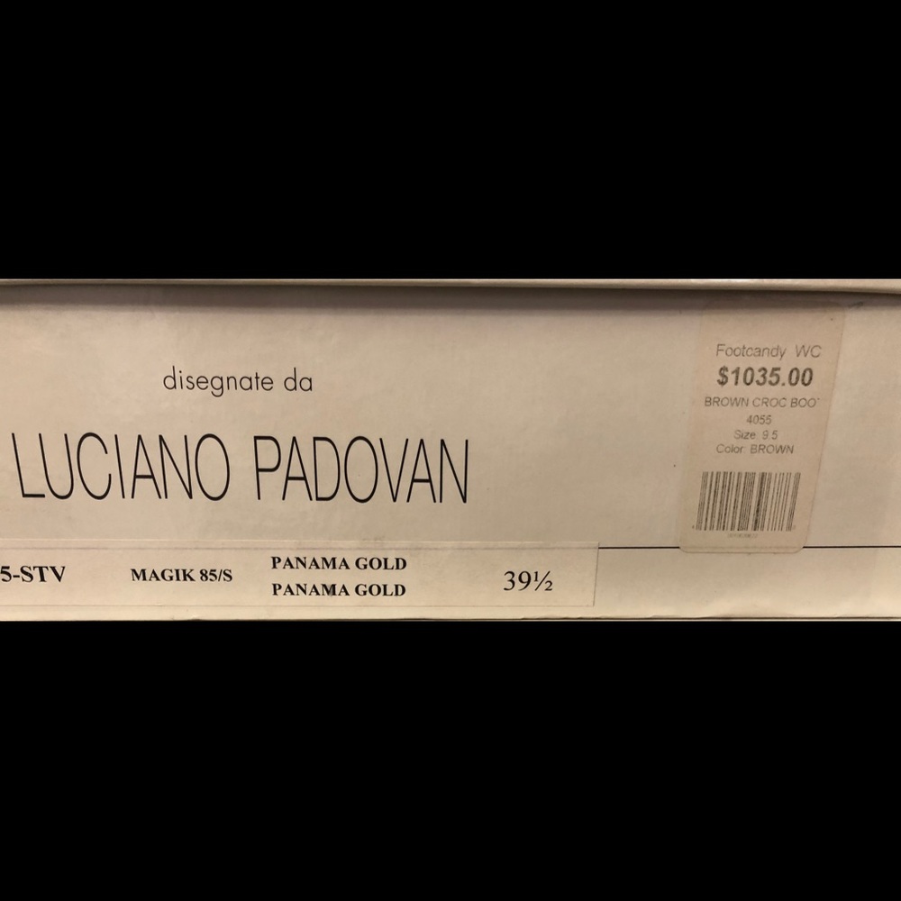 Luciano Padovan Brown Croc Boots